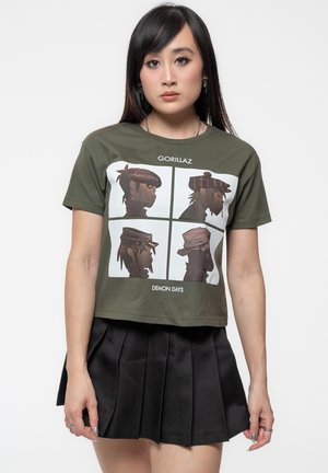 Paradiso Clothing GORILLAZ DEMON DAYS - Print T-shirt - green
