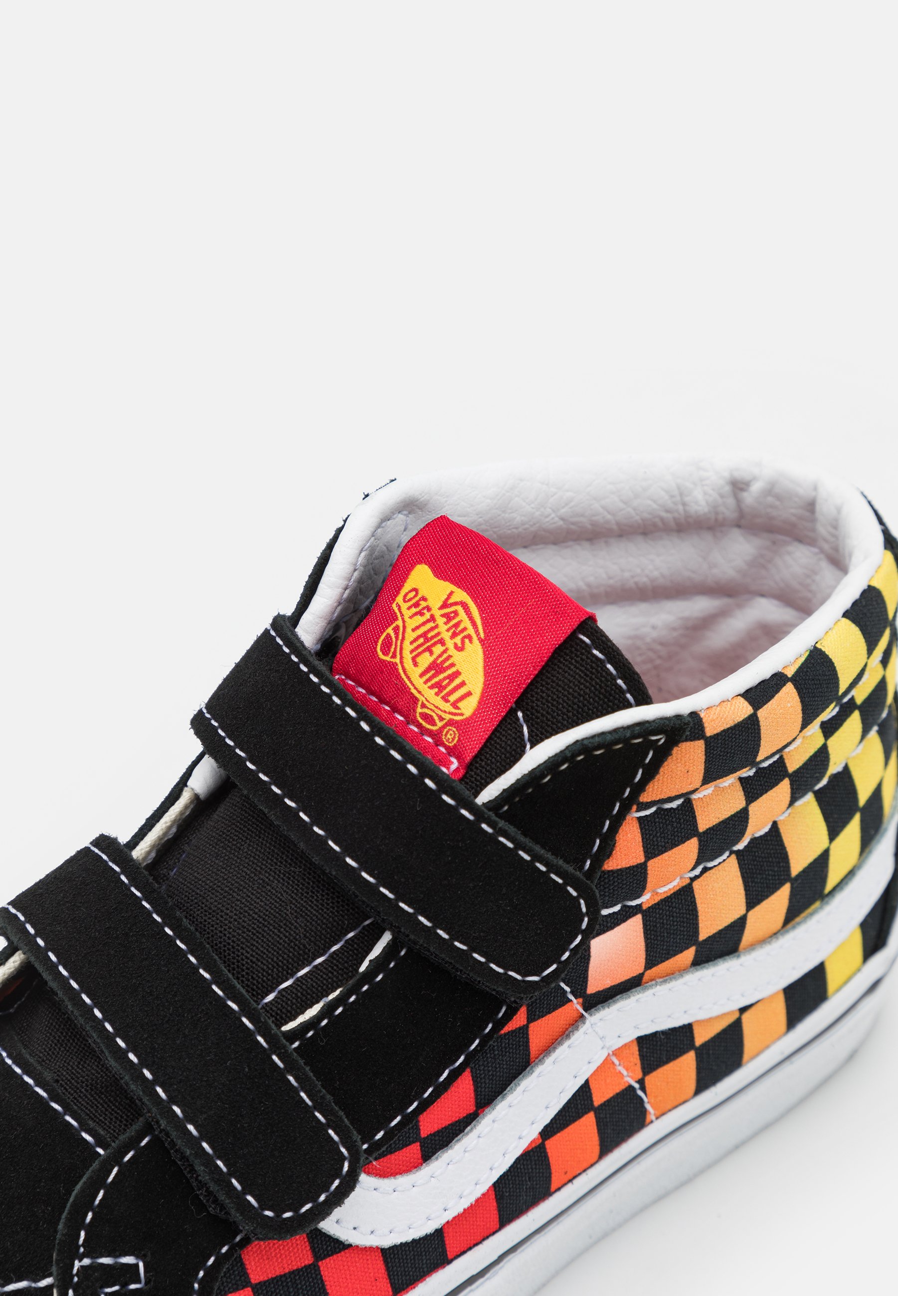 multi colored vans high tops