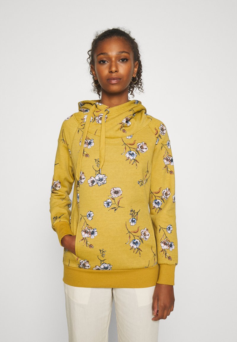 ONLY ONLJALENE HOOD - Sweatshirt com capuz - harvest gold