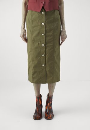 Pencil skirt - olive