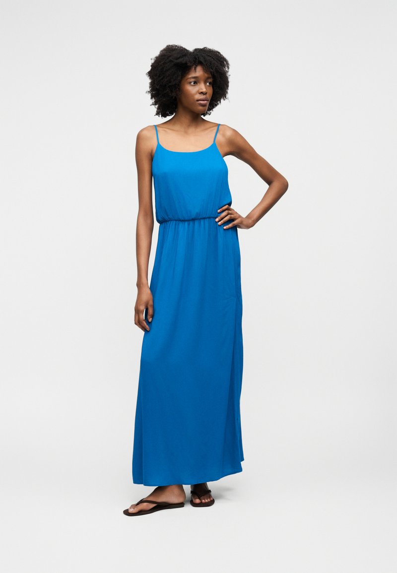 princess polly baby blue dress Kaya Mini Dress (Skinny Straps) / Cornflower Blue w/ Multicolored Straps