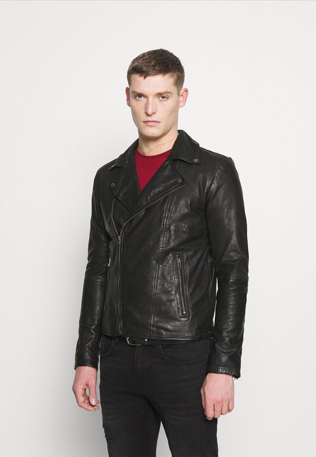 BERLINER BIKER - Nahkatakki - black