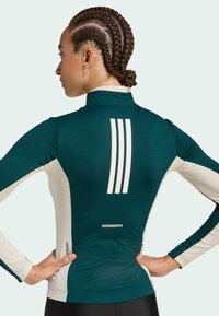 adidas Performance TEMPO 3-STRIPES LONGSLEEVE - Biciklistički dres - green   alumina