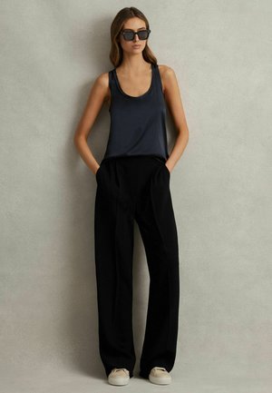 EDEN HALF ELASTICATED WIDE LEG  - Broek - black