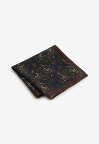 Next REGULAR SET - Ozdobná vreckovka - navy blue polka dot paisley