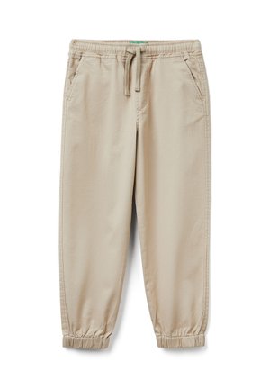 STRETCH  JOGGERS WITH DRAWSTRING - Tracksuit bottoms - beige