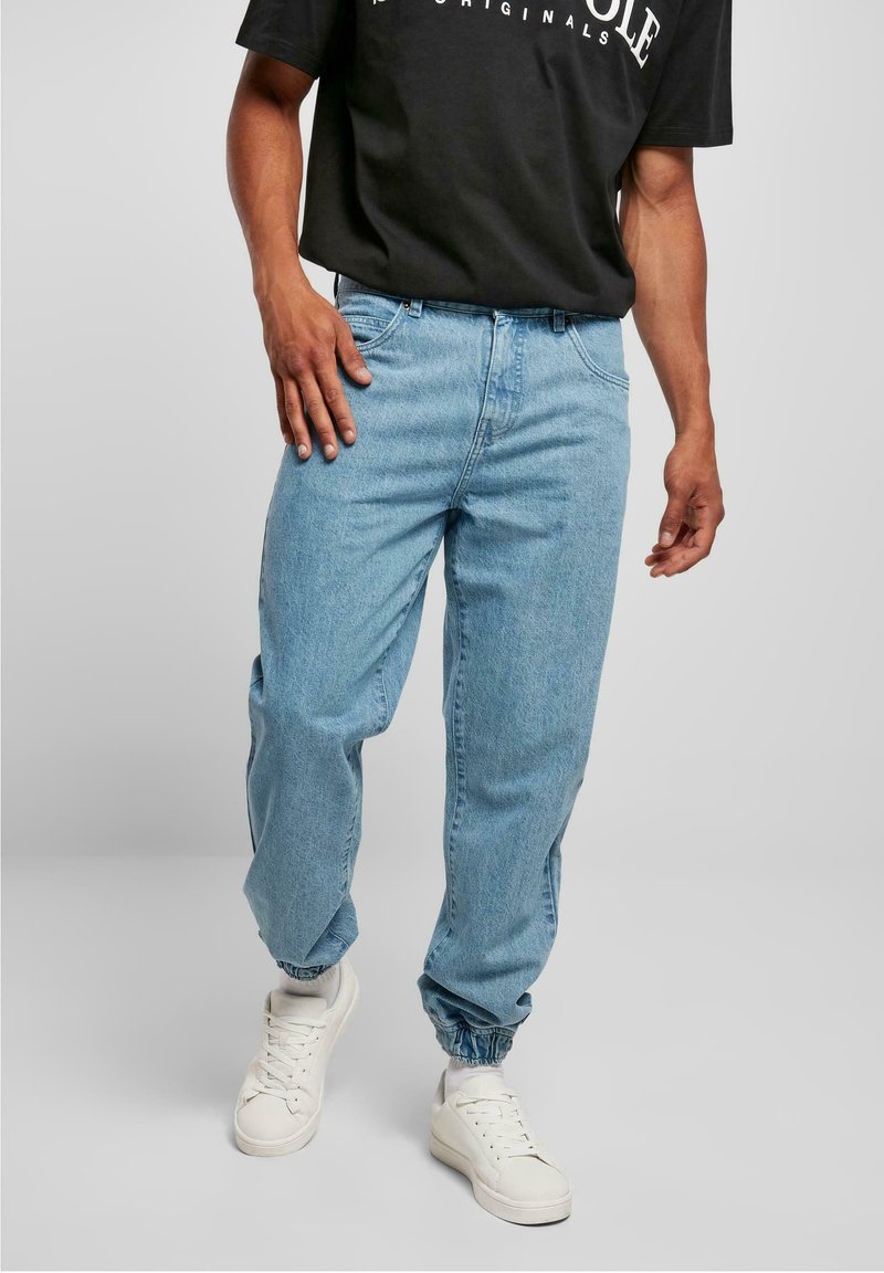 Southpole SPRAY  - Sirgete säärtega teksad - midblue washed