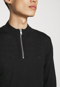 Lindbergh HALF ZIP MOCK NECK - Camisola - black