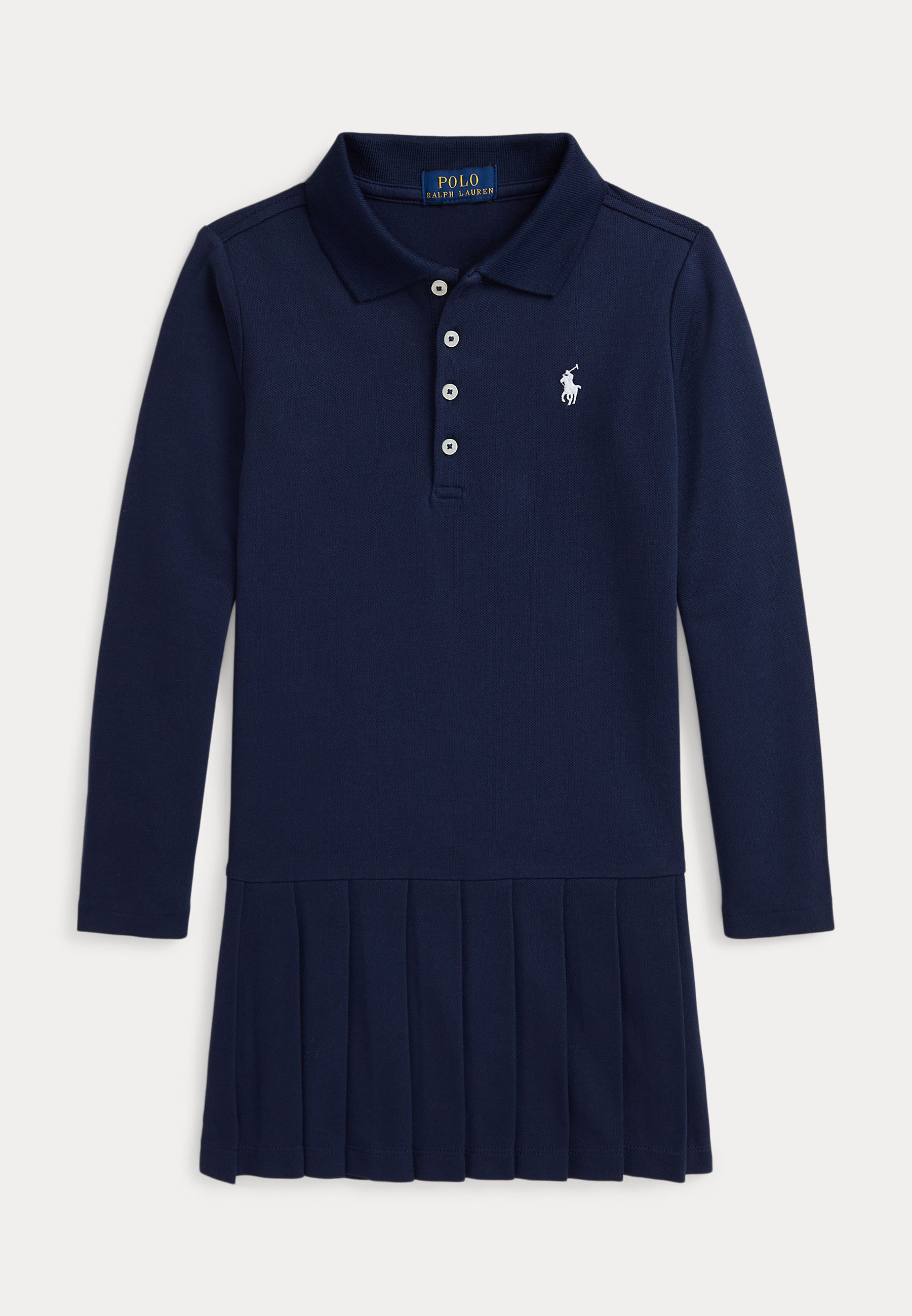 Polo Ralph Lauren PLEATED STRETCH MESH POLO DRESS Robe de jour