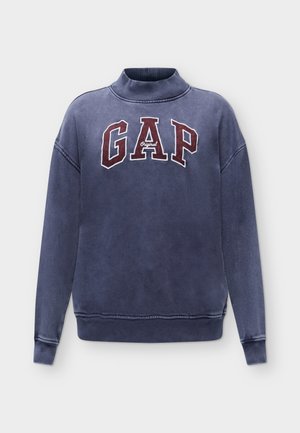 GAP, LOGO MOCKNECK TUNIC - Φούτερ - navy