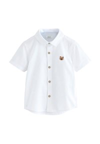 Ikke valgt, white oxf with bear character