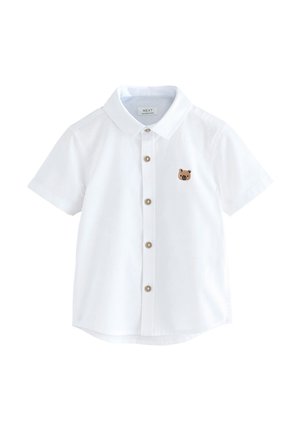Next, REGULAR FIT - SHORT SLEEVE OXFORD - Camicia - white oxf with bear character
