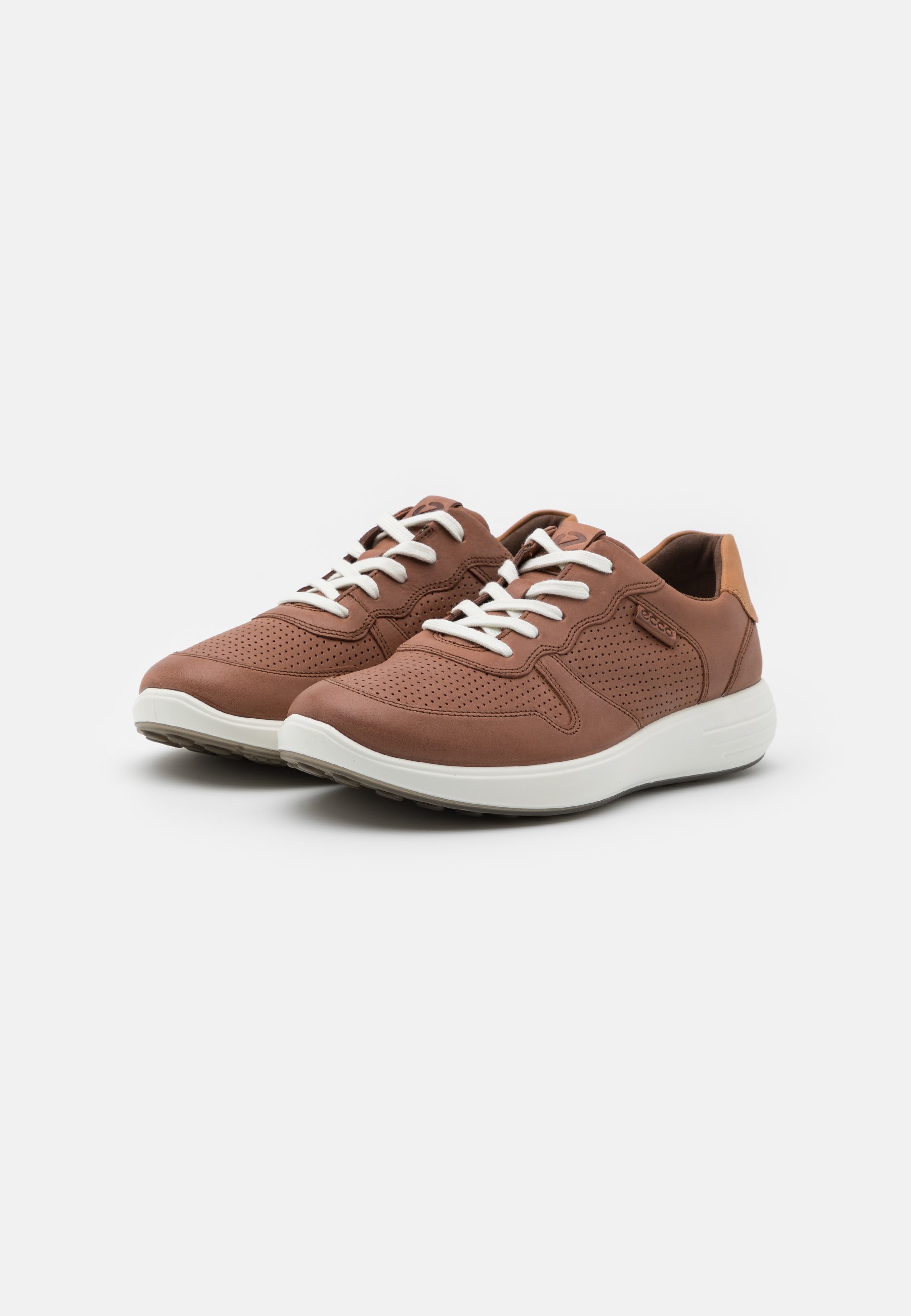 ECCO SOFT RUNNER - Sneaker low - mahogany/lion/cognac - Zalando.de