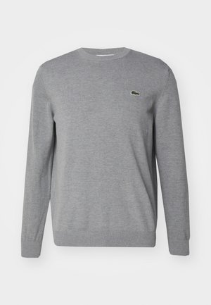 Lacoste ESSENTIAL CREW NECK - Neule - silver chine