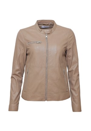 Lederjacke - taupe