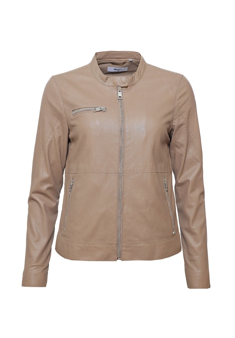 Maze Lederjacke - taupe