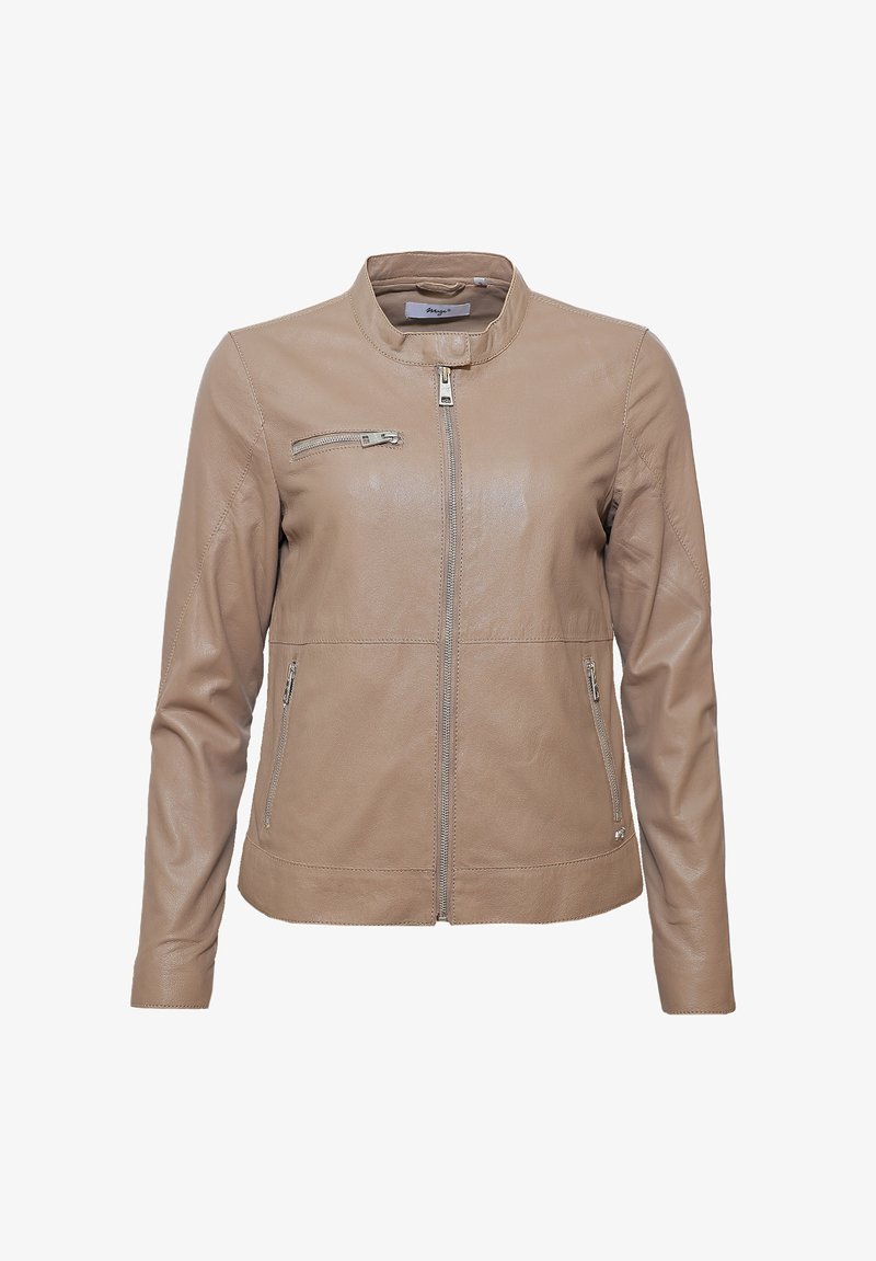 Maze Lederjacke - taupe