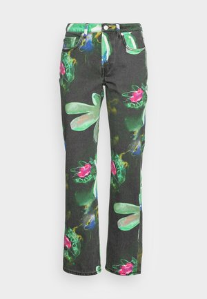 Weekday PIN GREEN BLOOM - Straight leg jeans - green