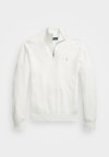 KNIT COTTON QUARTER ZIP JUMPER - Jersey de punto - deckwash white