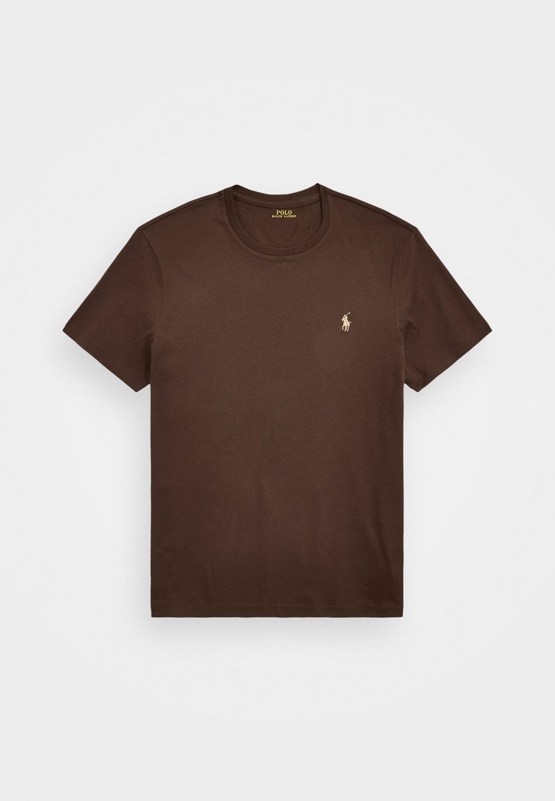 Polo Ralph Lauren CUSTOM SLIM FIT JERSEY CREWNECK T-SHIRT - Basic póló - nutmeg brown