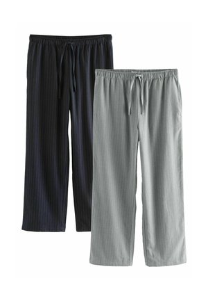 REGULAR FIT 2 PACK  - Pyjamahousut/-shortsit - grey neutral stripe