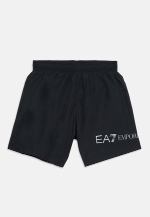 EA7 Emporio Armani BEACHWEAR - Short de bain - black/silver-coloured