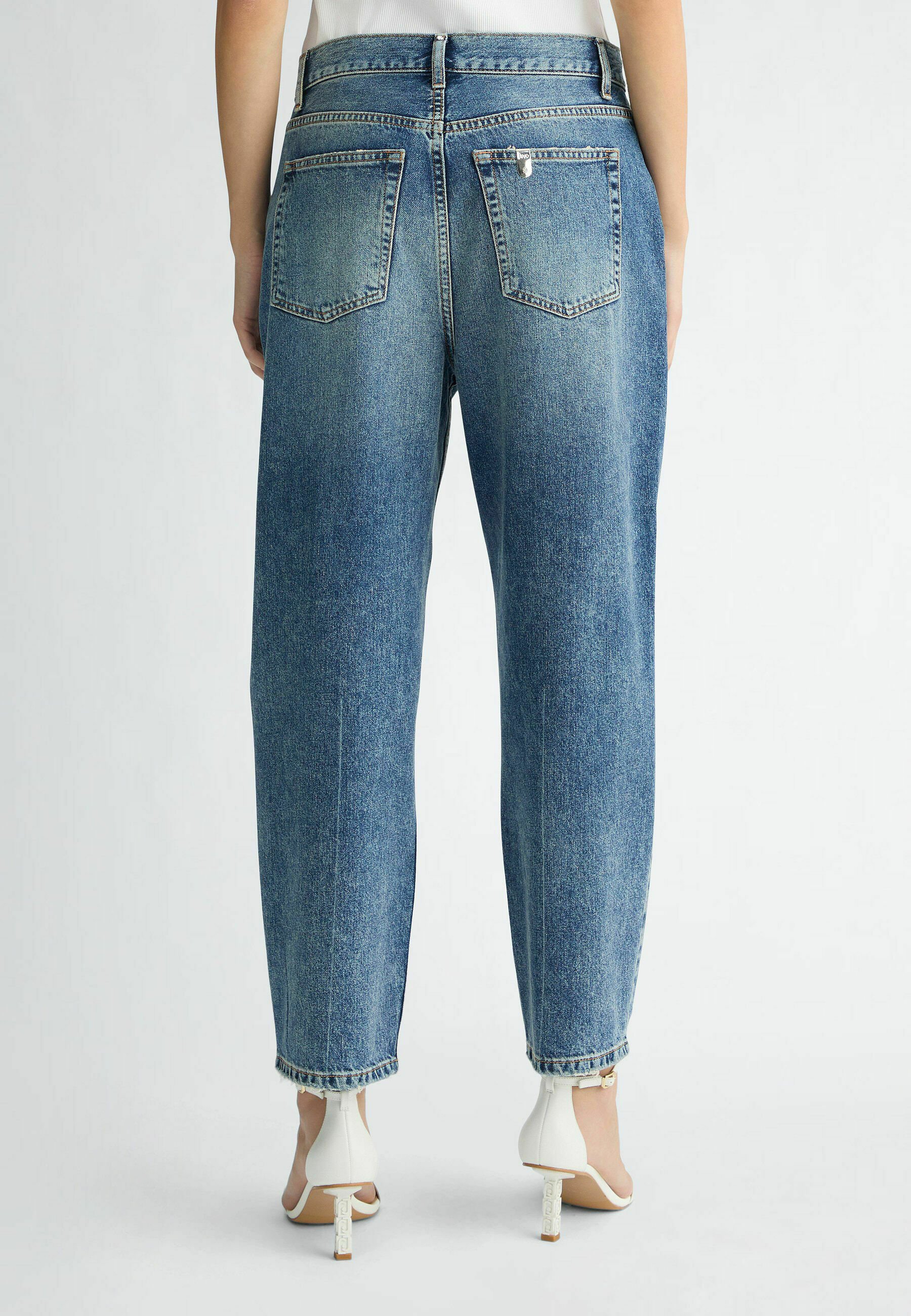 LIU JO WITH RHINESTONES - Jeans a sigaretta - 78843/blu