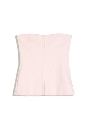 Bershka, HOOK-FASTENING CORSET BANDEAU TOP - Débardeur - pink