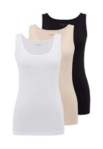 WESTMARK LONDON 3-PACK - Undershirt - black white nude/off-white - Zalando