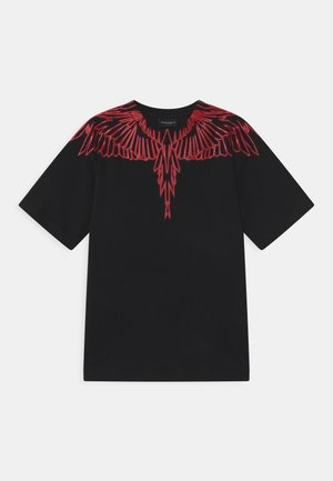 WINGS RED - T-shirt con stampa - nero