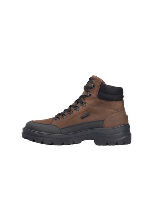Schnürstiefelette - braun