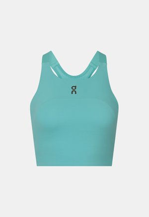 On, PERFORMANCE CROP - Reggiseno sportivo con sostegno medio - aquamarine