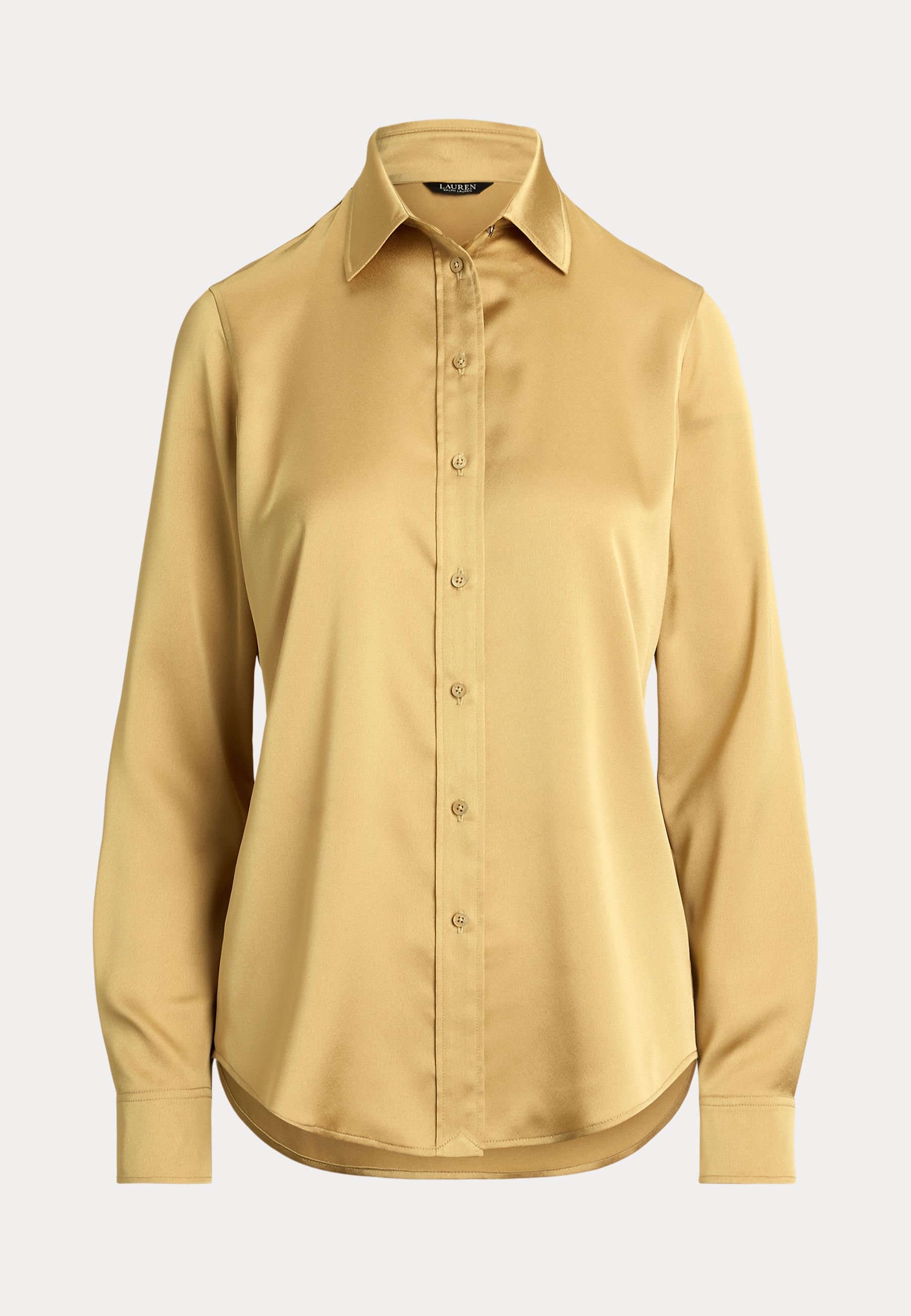売れ筋商品|||ラルフローレン シャツ レディース トップス CLASSIC FIT SATIN CHARMEUSE SHIRT - Button-down blouse - mascarpone cream Lauren Ralph Lauren Women's Classic-Fit Satin Charmeuse
