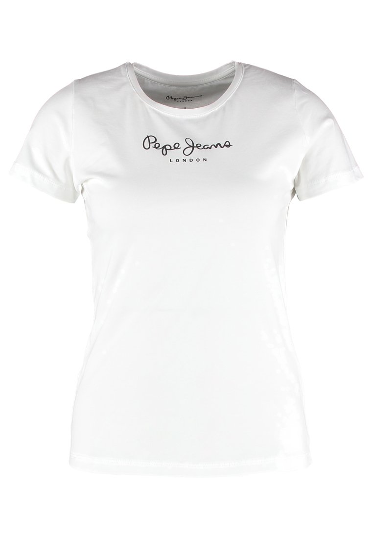 Pepe Jeans NEW VIRGINIA T shirts med print white Pepe Jeans NEW VIRGINIA - T-shirts med print - black