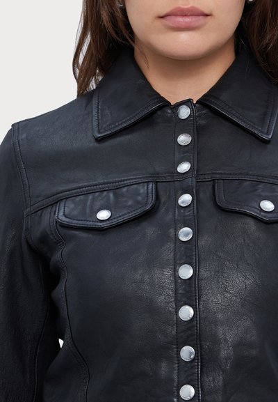 The Kooples BLOUSON CUIR - Leren jas - black