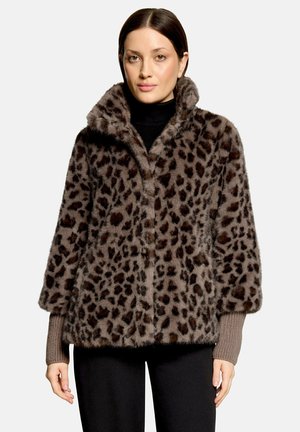 Betty Barclay, BETTY BARCLAY MIT STEHKRAGEN PLÜSCHJACKE - Fleece jacket - taupe braun