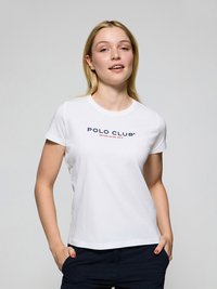 Polo Club REGULAR FIT TINA EST MINIMAL TITLE - Camiseta estampada - white