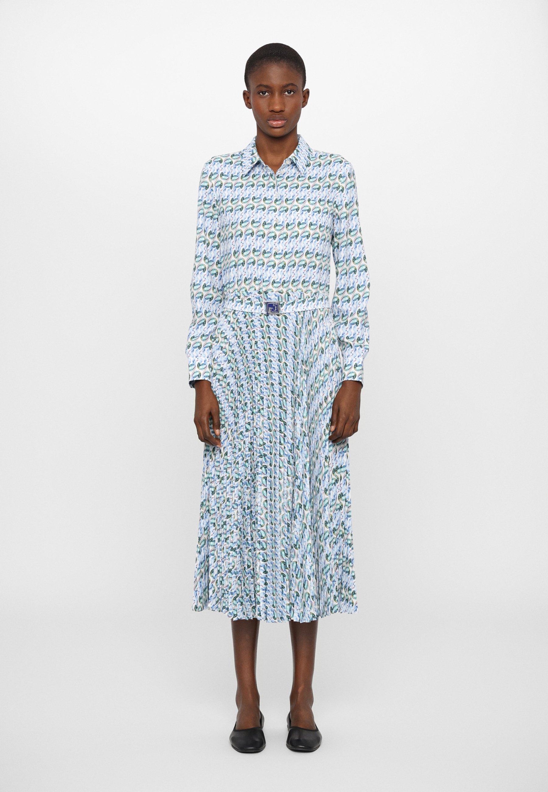 Tory Burch PRINTED DRESS - Shirt dress - blue lucky duck/light blue -  Zalando.co.uk