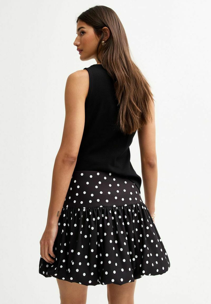 New Look POLKA DOT MIDI - Jupe longue - off white/écru