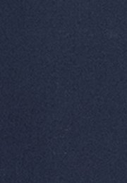 Marineblauer Stoff mit glatter Textur, der ein schlichtes Design und eine einheitliche Farbe ohne Muster oder sichtbare Beschläge aufweist.