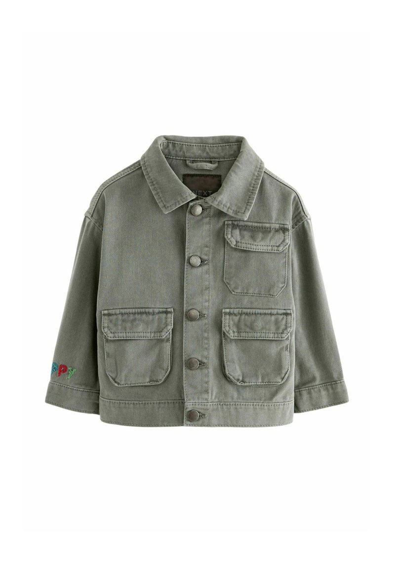 Next REGULAR FIT - Denimová bunda - sage green