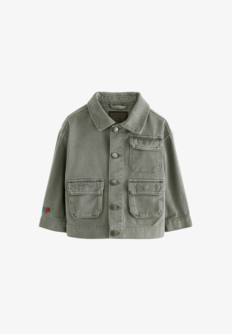 Next REGULAR FIT - Giacca di jeans - sage green