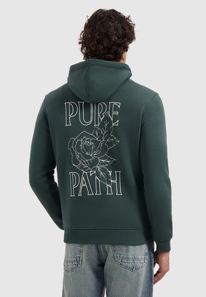 REGULAR FIT  - Hoodie - dark green