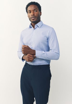 Next TEXTURED - Overhemd - white blue fine stripe