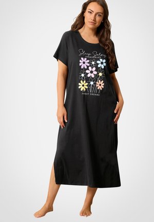 Yours Clothing, WOMEN'S NIGHTDRESSES & CHEMISES 2-PACK - Yöpaita - black
