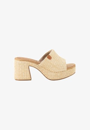 KESLEM, SANDALIAS KESLEM, MUJER - Mules de tacón - beige
