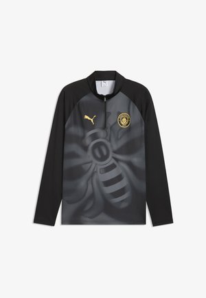 Puma, MANCHESTER CITY AUFWÄRMOBERTEIL MIT REISSVERSCHLUSS BIS ZUM HALS - Vereinsmannschaften - black-archive gold