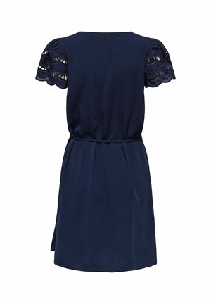 JDY JDYHANNAH LIFE S/S DRESS WVN - Φόρεμα ημέρας - black iris