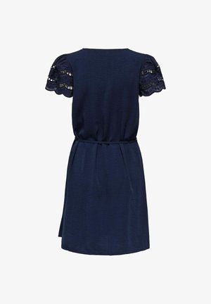 JDY JDYHANNAH LIFE S/S DRESS WVN - Φόρεμα ημέρας - black iris