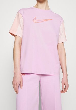 T-shirt med print - pink